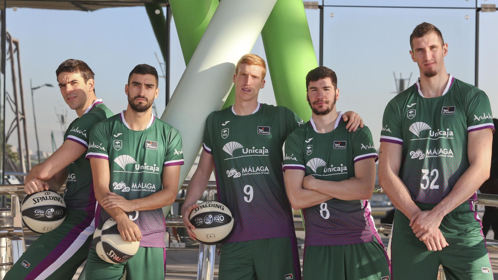 Carlos Suárez, Jaime Fernández, Alberto Díaz, Darío Brizuela y Rubén Guerrero.