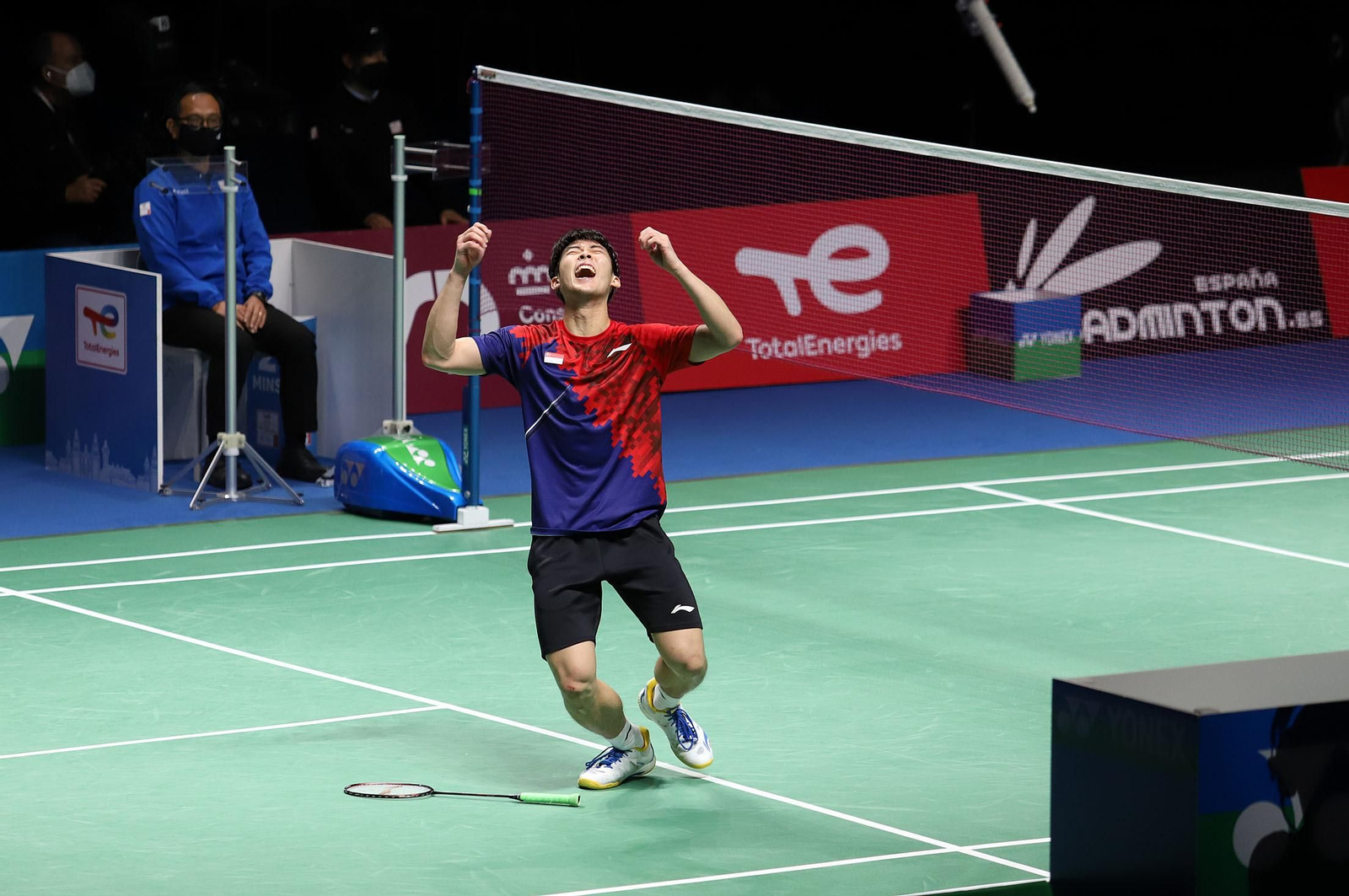 Huelva 2021: final masculina KIDAMBI Srikanth-LOH Kean Yew. Mundial de Bádminton Huelva´21
