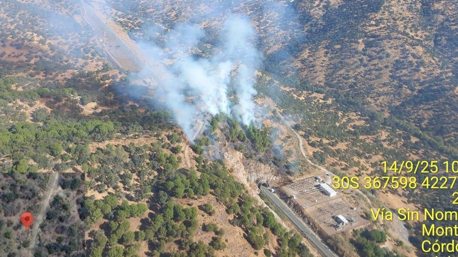 Lugar en el que se ha registrado el incendio.