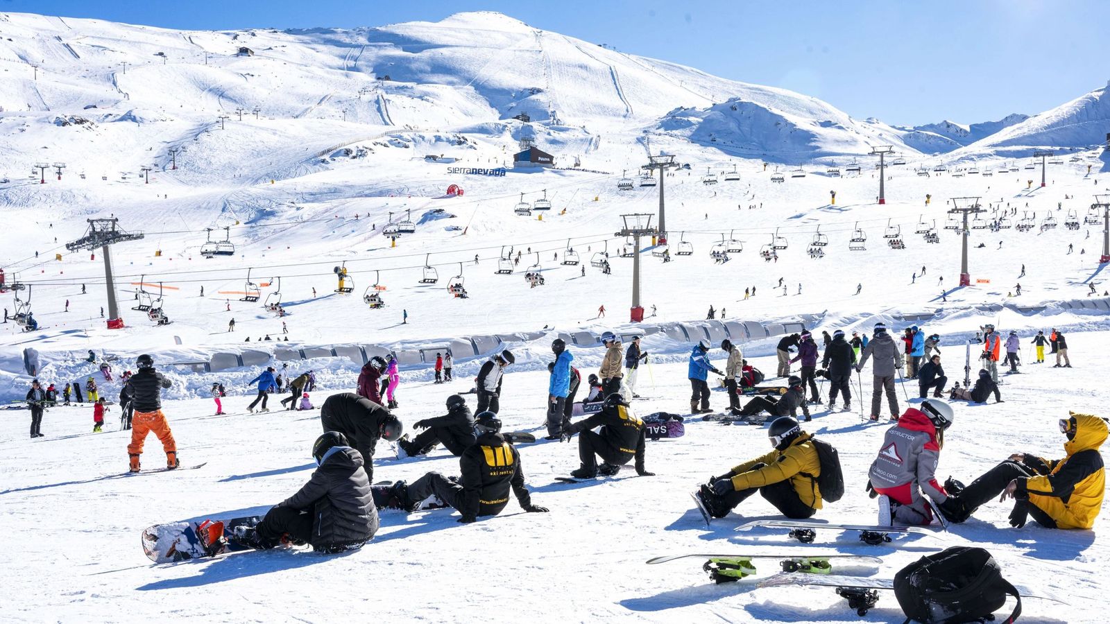 Zona de iniciación en el área de Borreguiles