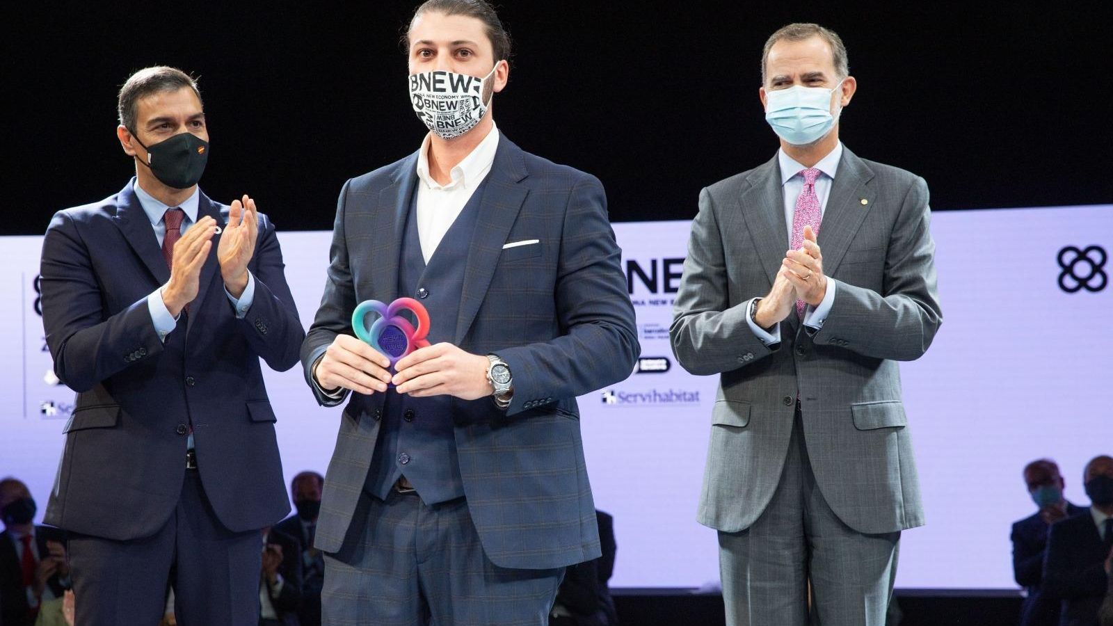 Exum recibió un premio de la Zona Franca de Barcelona de manos del Rey y el presidente del Gobierno.