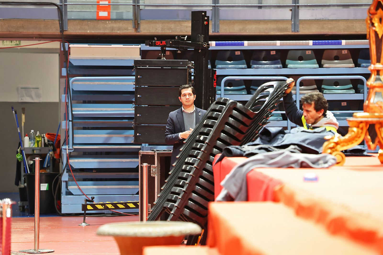 Últimos preparativos para la Misa funeral por las víctimas de Adamuz