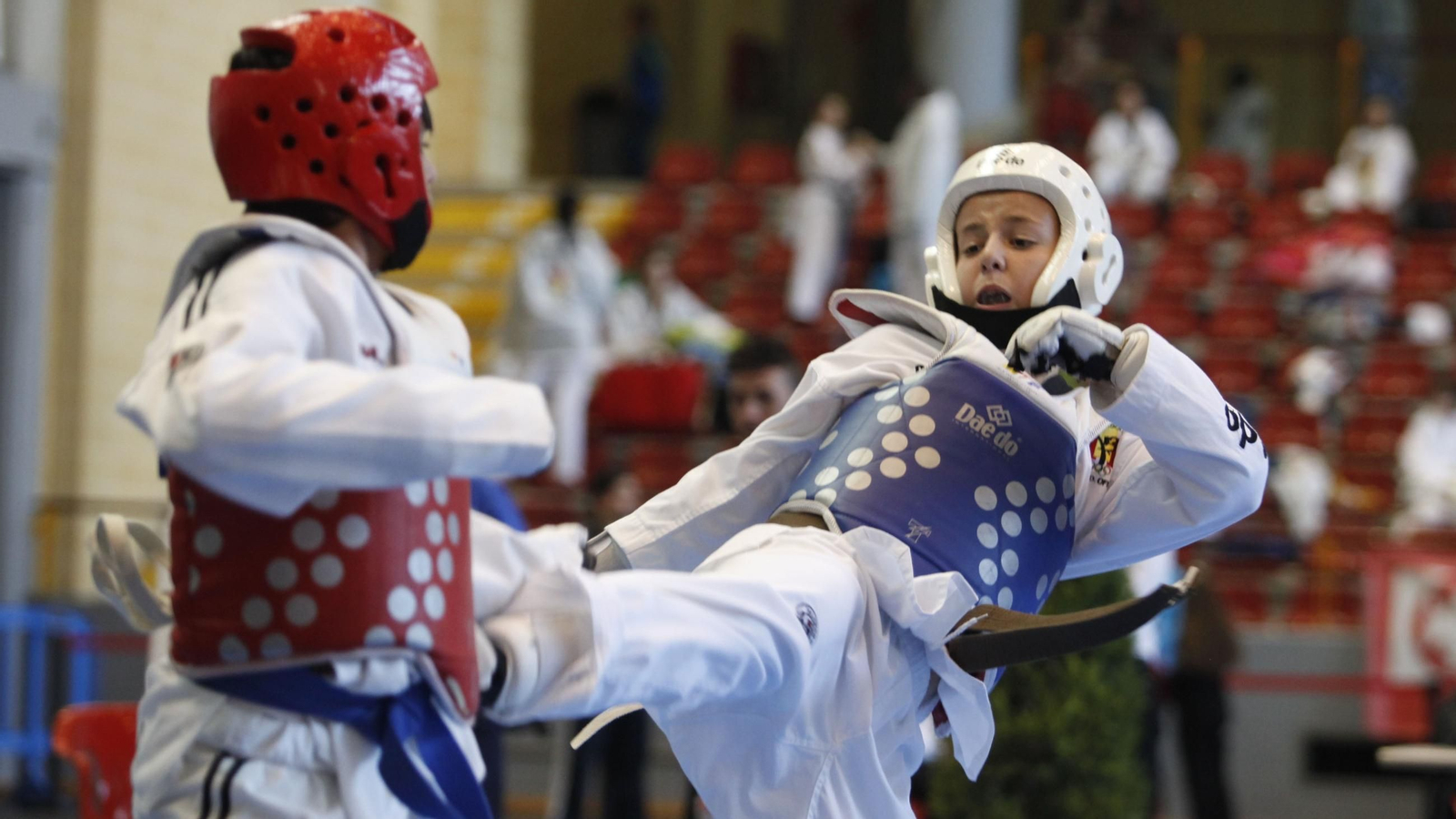 Un combate de taekwondo en una edición pasada del Open Internacional de Andalucía.