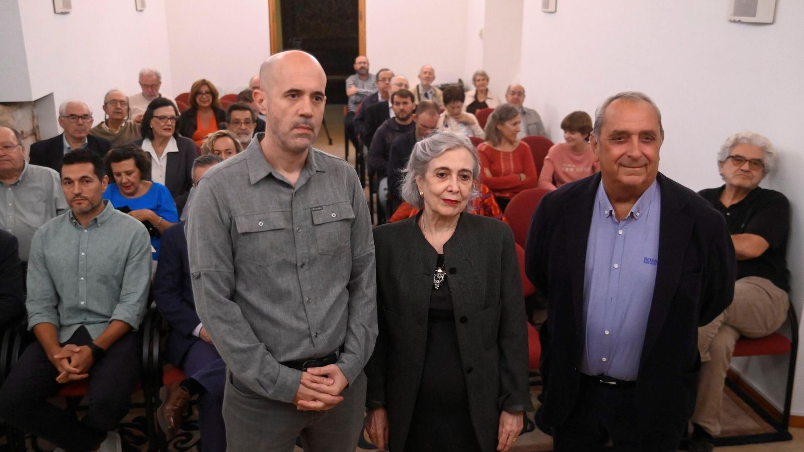 César Vicente (izquierda) y Pedro Escribano (derecha) en la sesión pública sobre 'Córdoba frente al cambio climático y las catástrofes'.