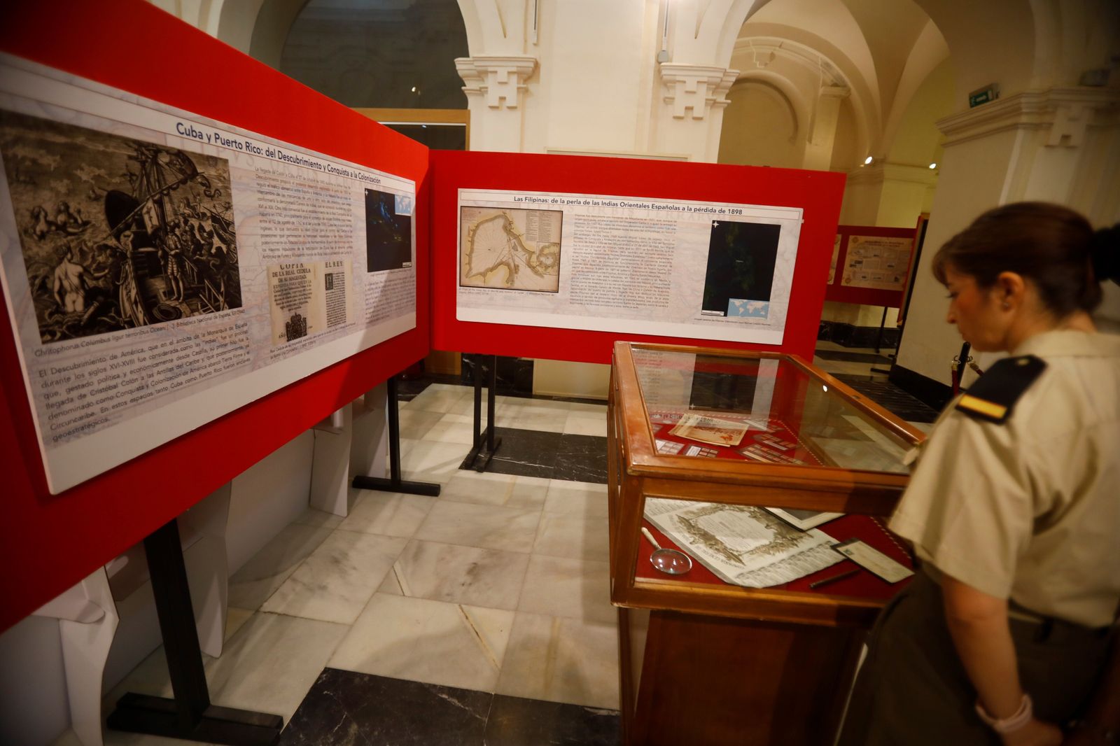 La exposición 'Cuba, Puerto Rico y Filipinas, 1492-1898 cuatro siglo de gestas en ultramar', en imágenes