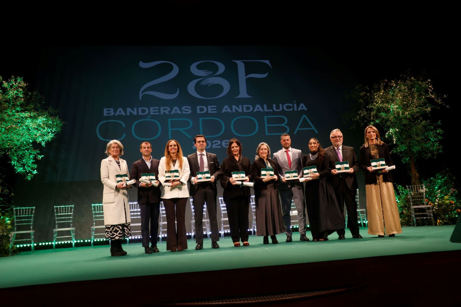 La entrega de las Banderas de Andalucía por el 28F en Córdoba, en imágenes