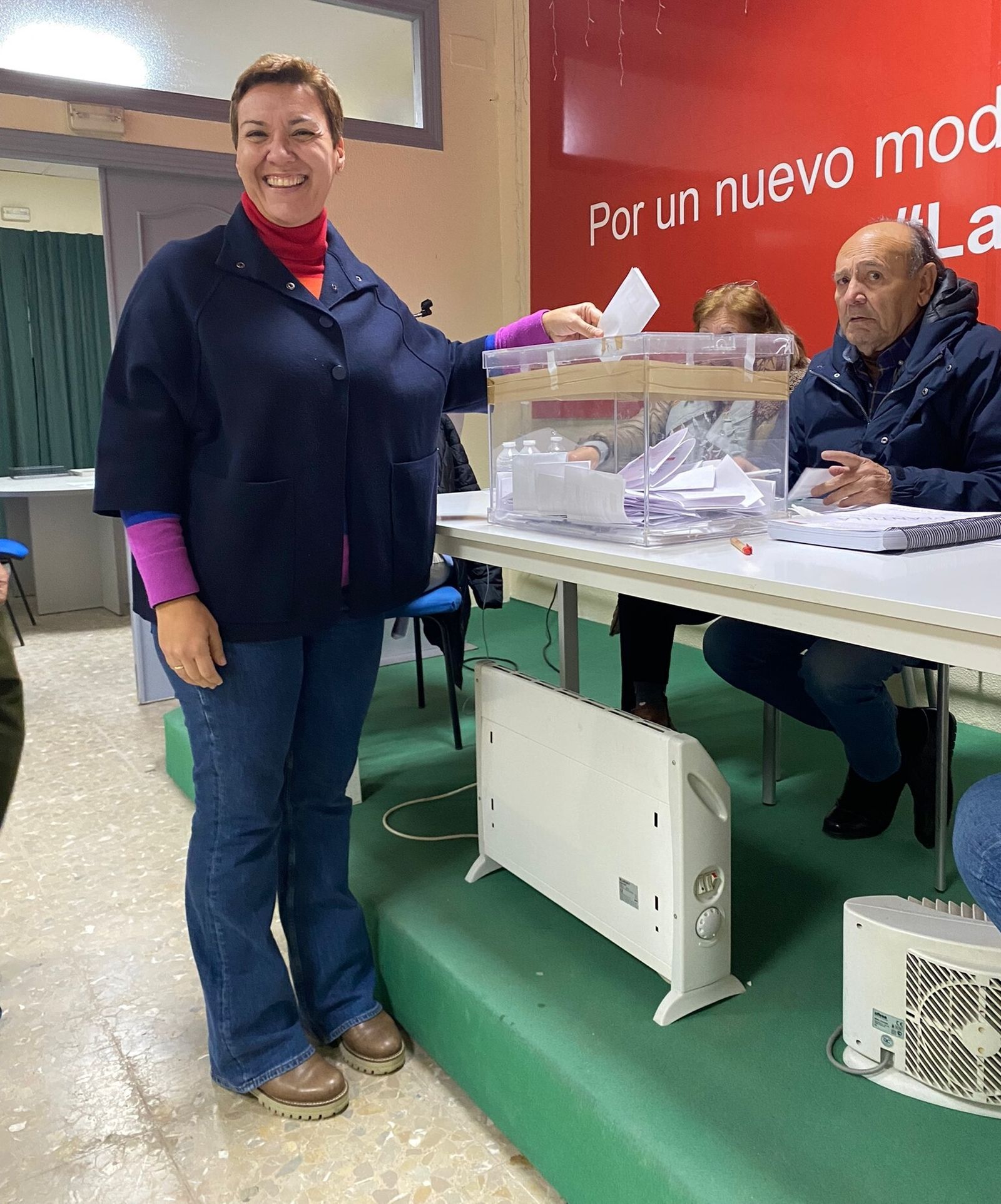 Gemma Araujo en la asamblea.
