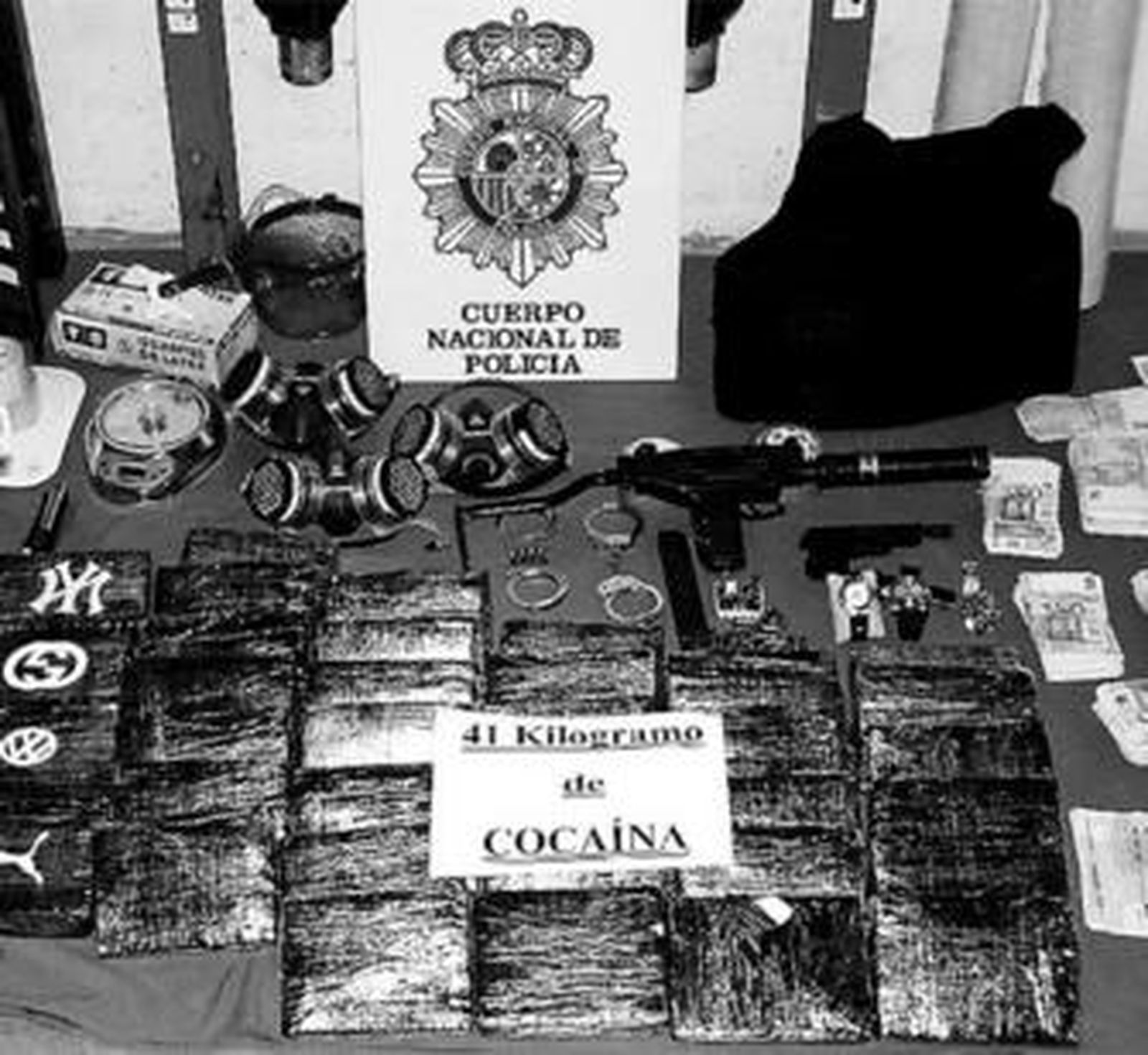 Efectos intervenidos durante la primera fase de la operación, denominada Ocho.