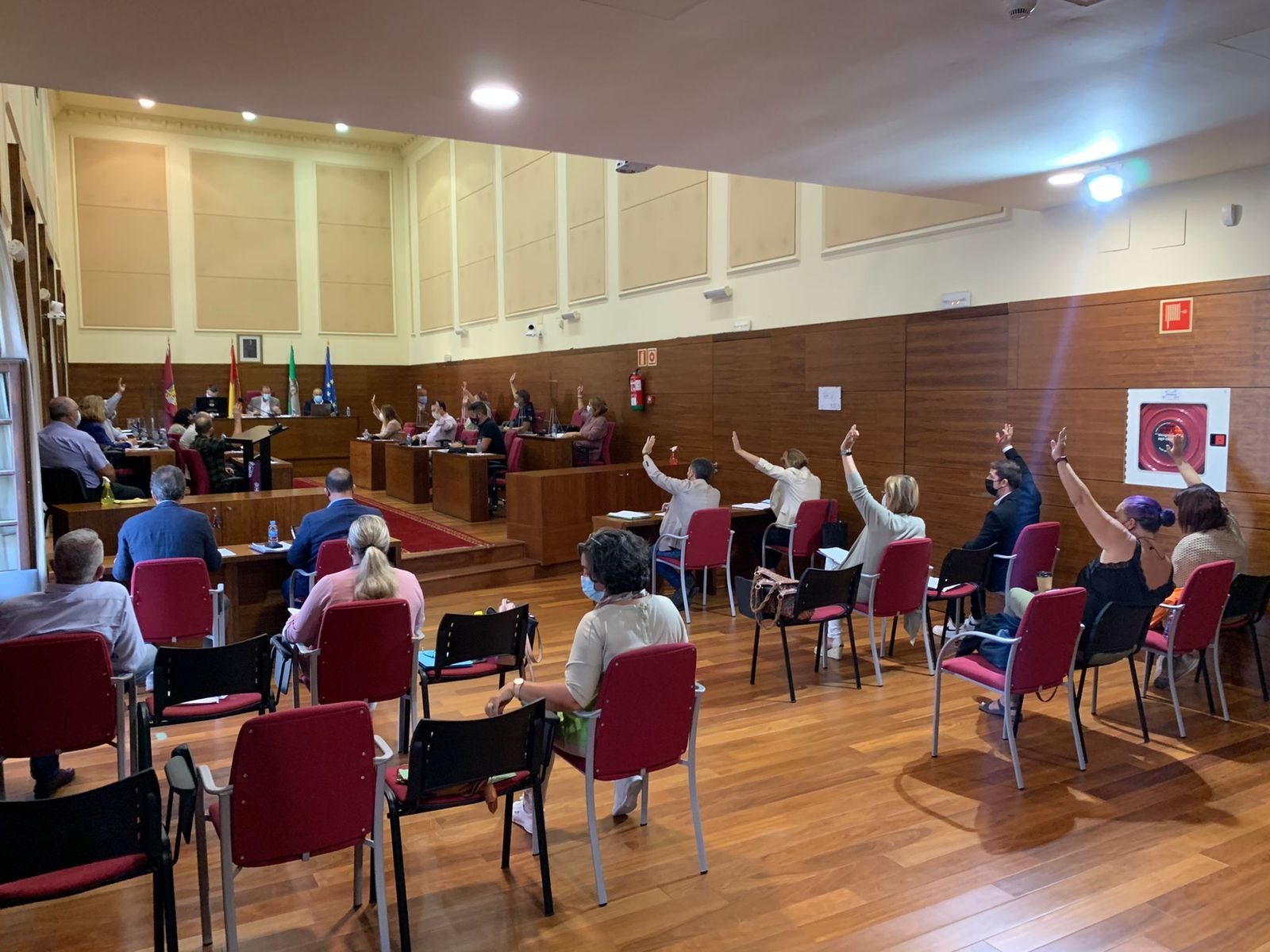 Un momento del Pleno de septiembre, celebrado en la mañana de ayer jueves.