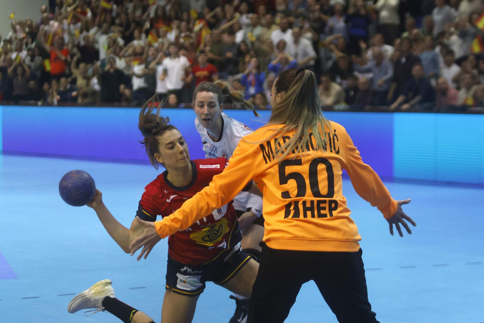 Las fotos del España Croacia de clasificación para el Mundial femenino de balonmano, en Algeciras