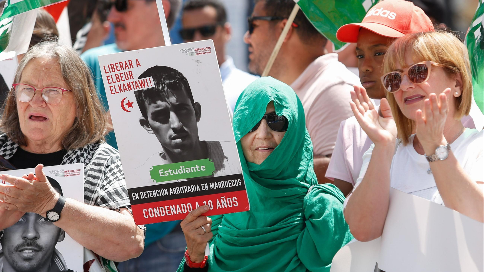 Las fotos de la concentración por los presos políticos saharauis en Algeciras