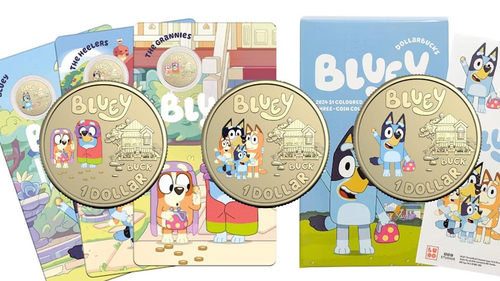 Australia lanza una colección de monedas conmemorativas sobre la serie animada 'Bluey'
