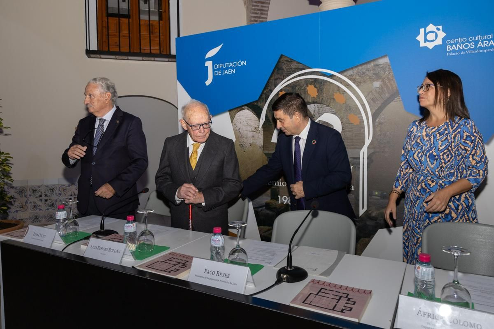 Homenaje a Luis Berges Roldán por el 40 aniversario de premio Europa Nostra a la restauración de los Baños Árabes de Jaén