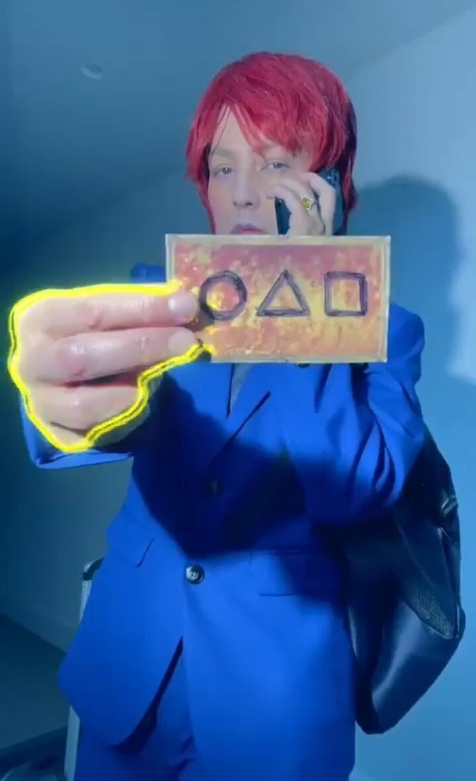 Aunque no se le reconozca, es Thalía como el participante 456 de 'El juego del calamar'