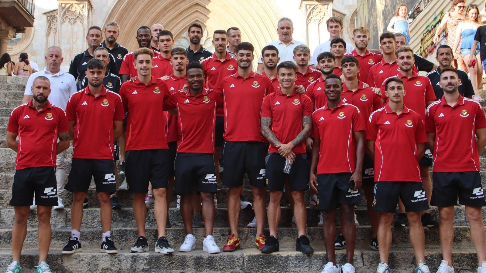 La plantilla del Nàstic de Tarragona.