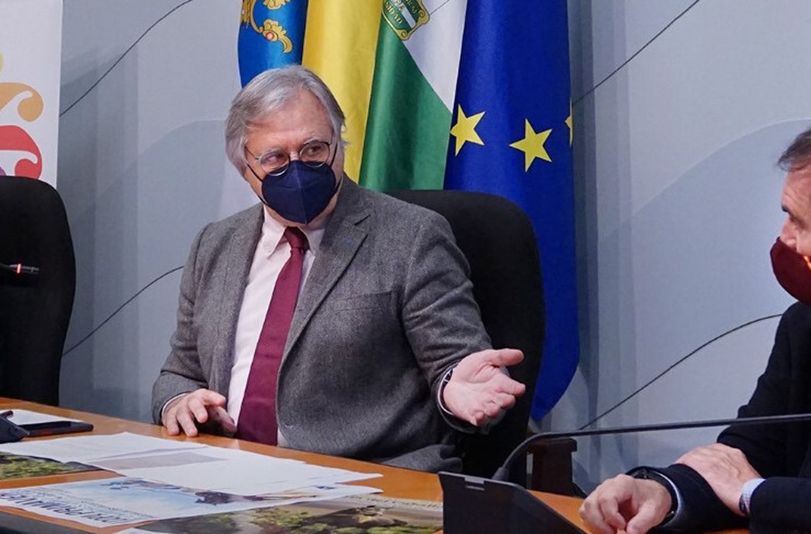 Camas, durante una rueda de prensa en el Ayuntamiento