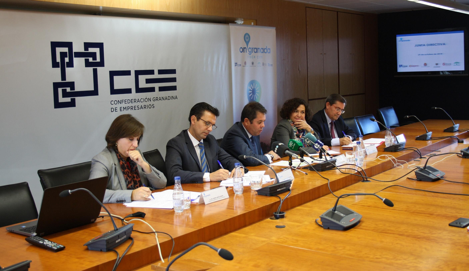 Rueda de prensa institucional del balance de actuaciones de OnGranada.