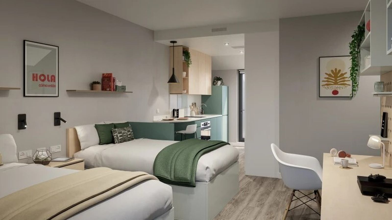 Fotogalería | Palm Studio, la nueva residencia de estudiantes de Sevilla