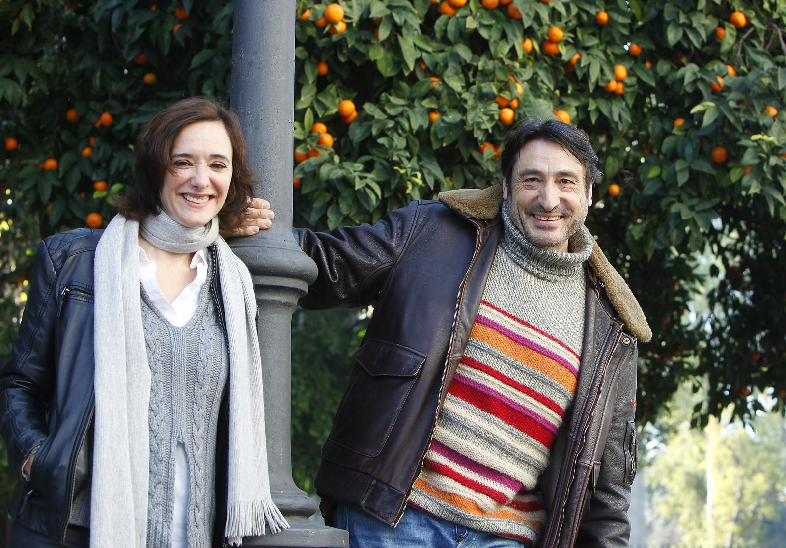 Ana Torrent y Carmelo Gómez, en las afueras del Lope de Vega.