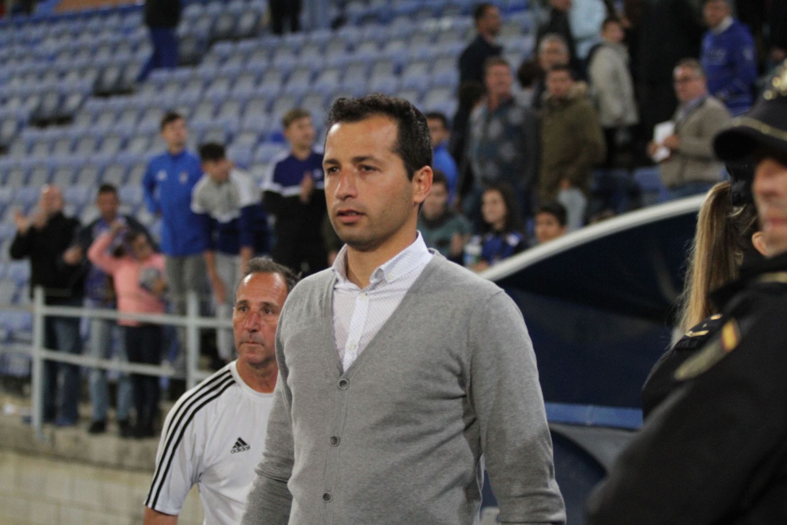 Ángel López, técnico del Recre.