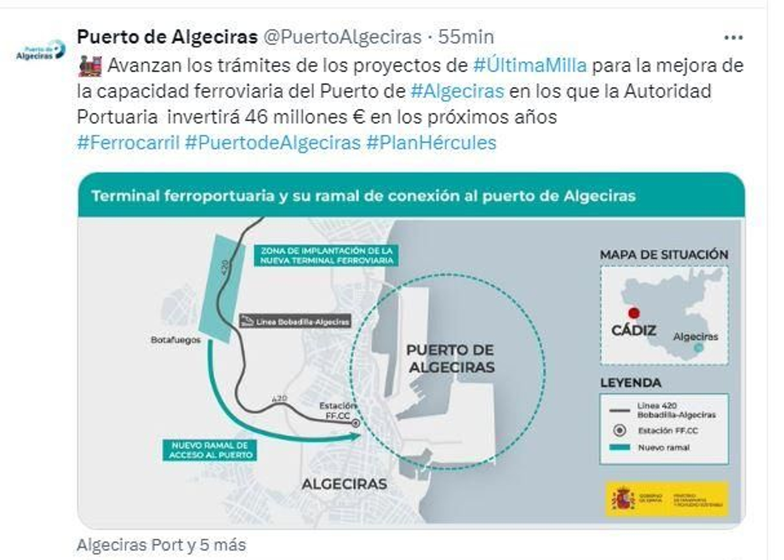 Post en X de la APBA.