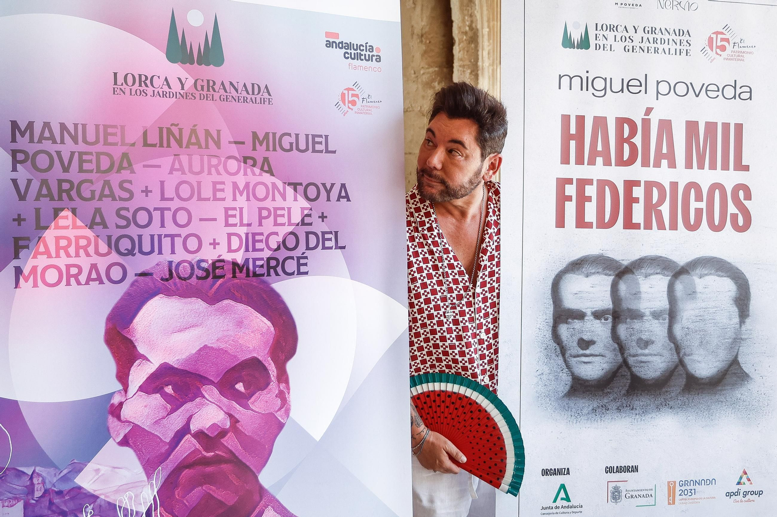 Miguel Poveda, en la presentación de 'Había mil Federicos'