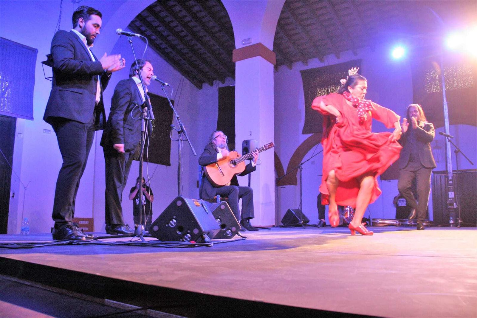 La Farruca, durante su espectáculo de baile en bodegas Osborne.