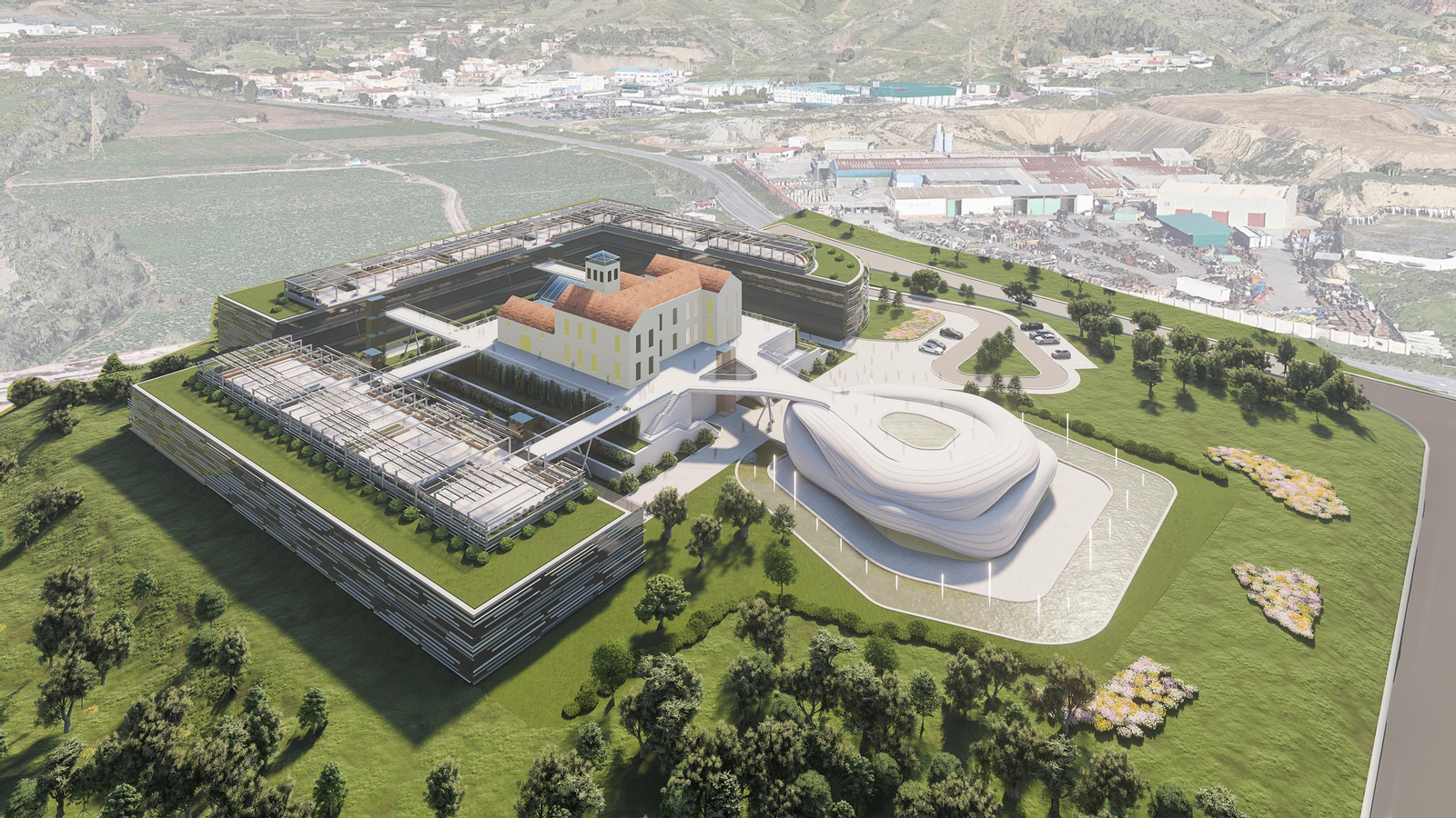 Infografía del proyecto previsto para el complejo en Cortijo Jurado.