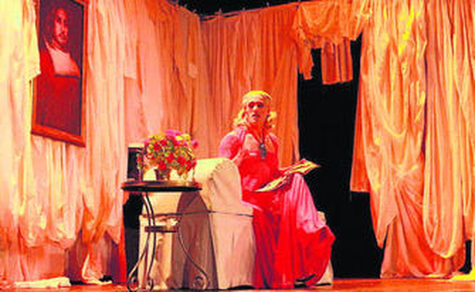 Un instante de una de las representaciones de ayer.