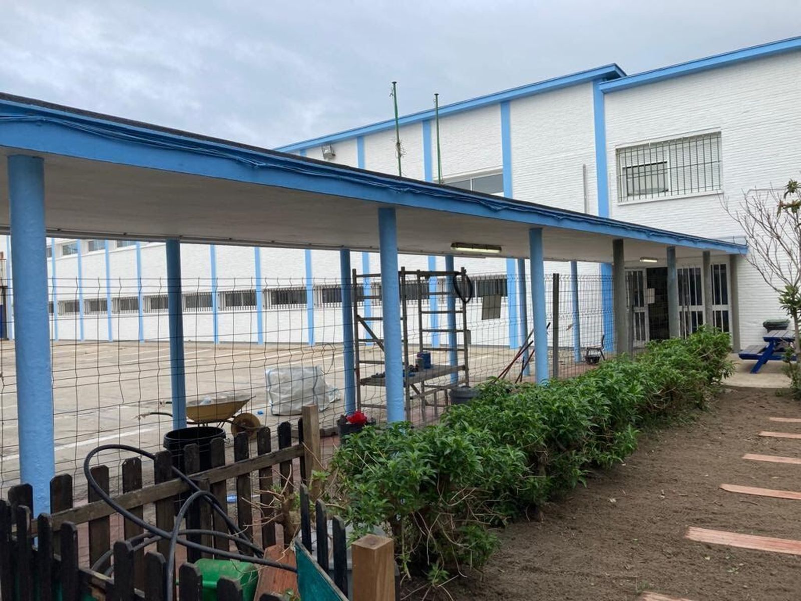 Los trabajos que se desarrollan en uno de los colegios.