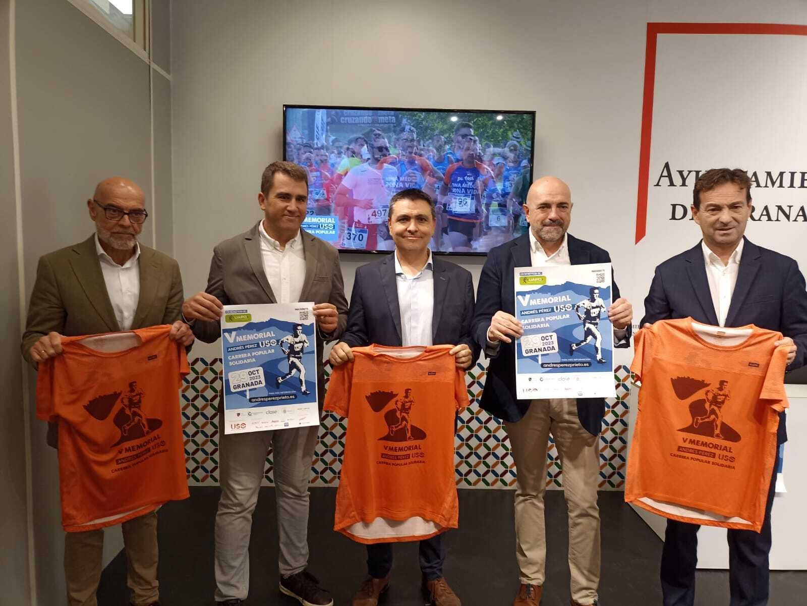 Momento de la presentación de la Carrera Memorial Andrés Pérez Prieto.