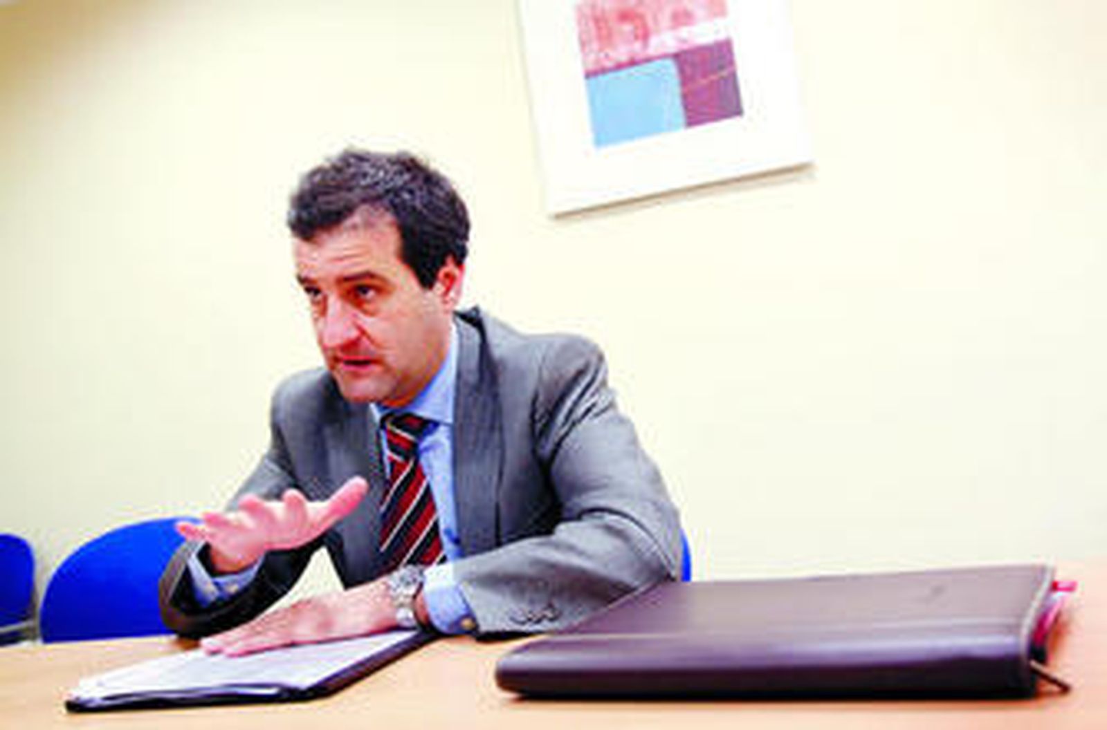 David Cierzo, durante la entrevista con este periódico.