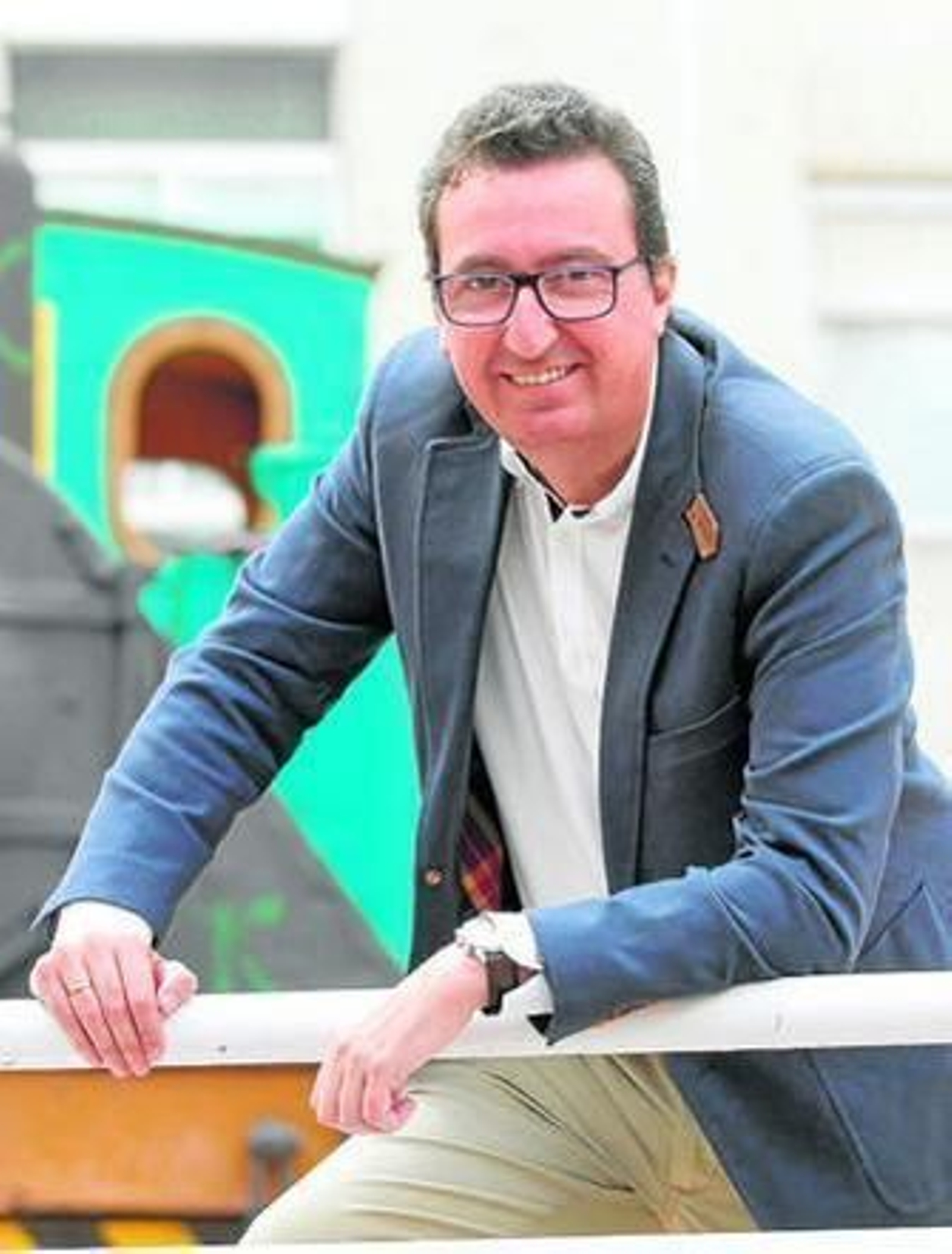 Manuel Andrés González posa en la Plaza Niña el pasado jueves.