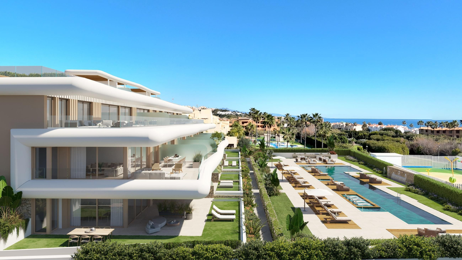 Recreación del complejo residencial ‘Privilege Suites’ en Casares (Costa del Sol).