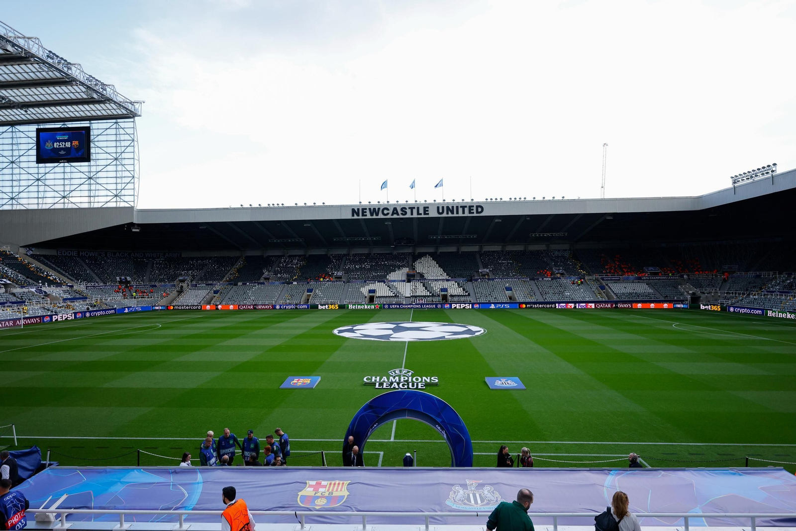 Las fotos del Newcastle-Barcelona