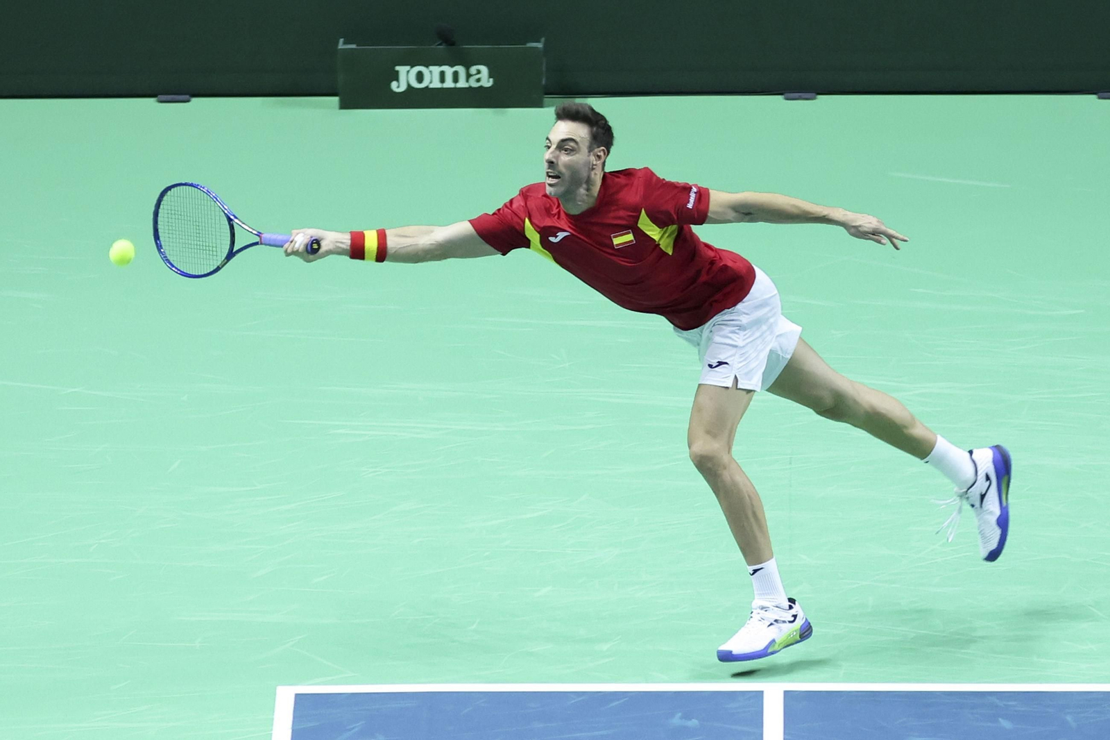 Las fotos de la derrota de España en el dobles ante Países Bajos