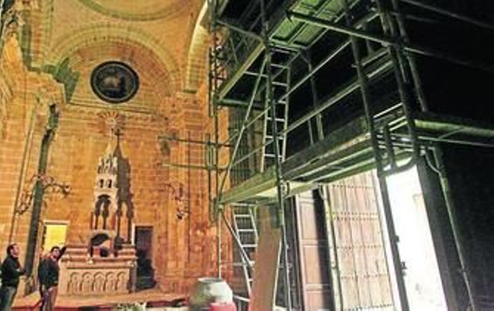 Imagen reciente de las obras en el Tesoro de la Catedral.