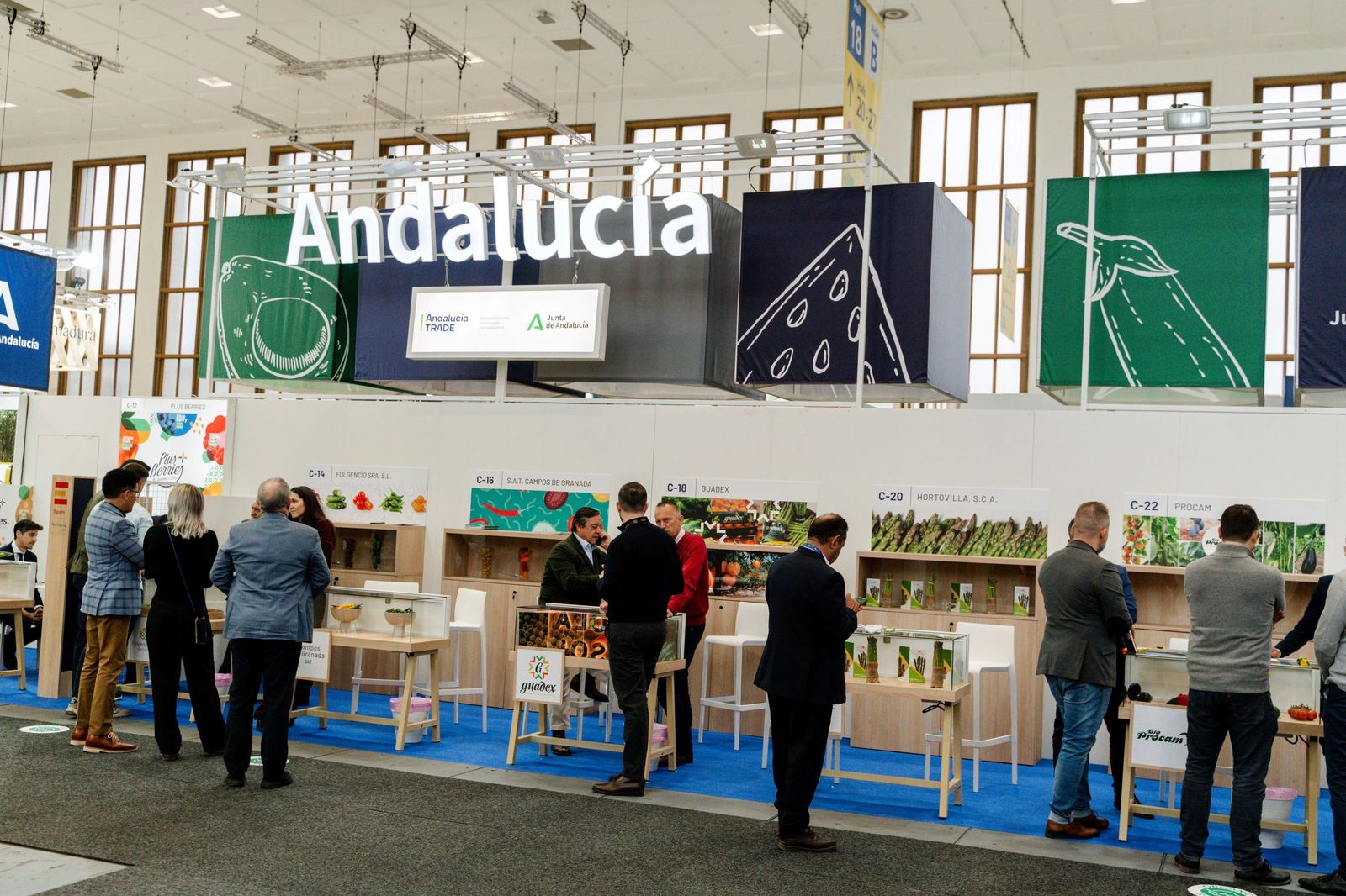 Estand andaluces en Fruit Logistica.