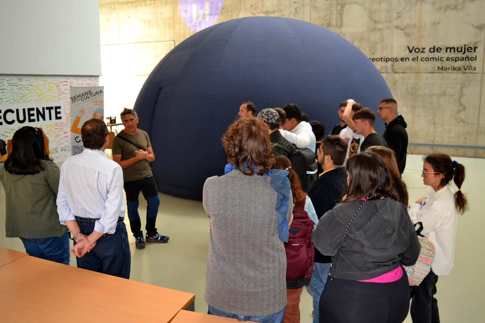 El planetario queda instalado en la Universidad de Almería. El planetario queda instalado en la Universidad de Almería.