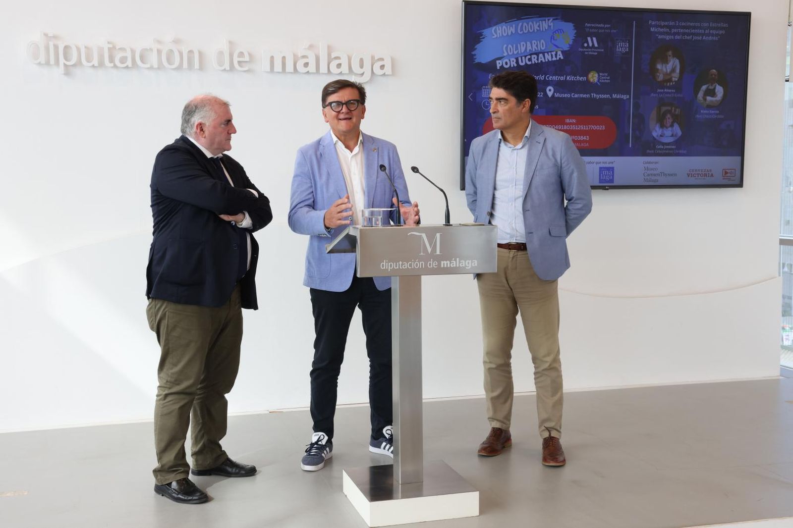 La Diputación presenta el 'showcooking' solidario por Ucrania en beneficio de World Central Kitchen