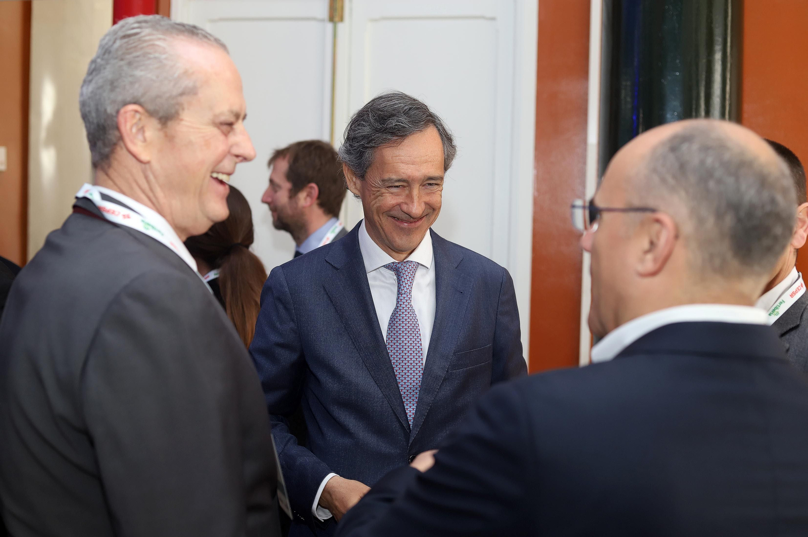 Imágenes de la firma del acuerdo entre Cepsa y Fertiberia para implantar el anillo de hidrógeno verde en Huelva