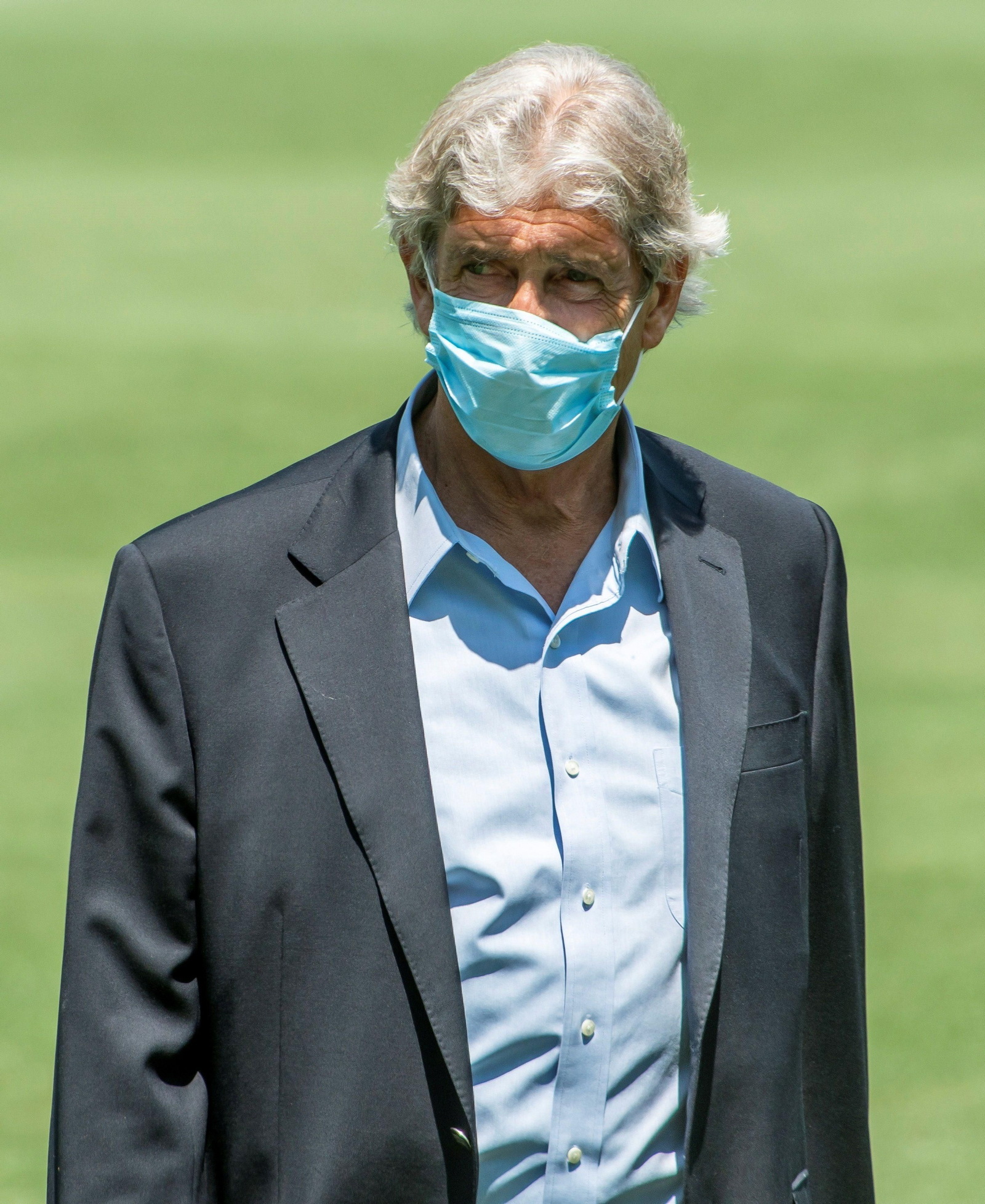 Pelegrini, en el Benito Villamarín el día de su presentación.