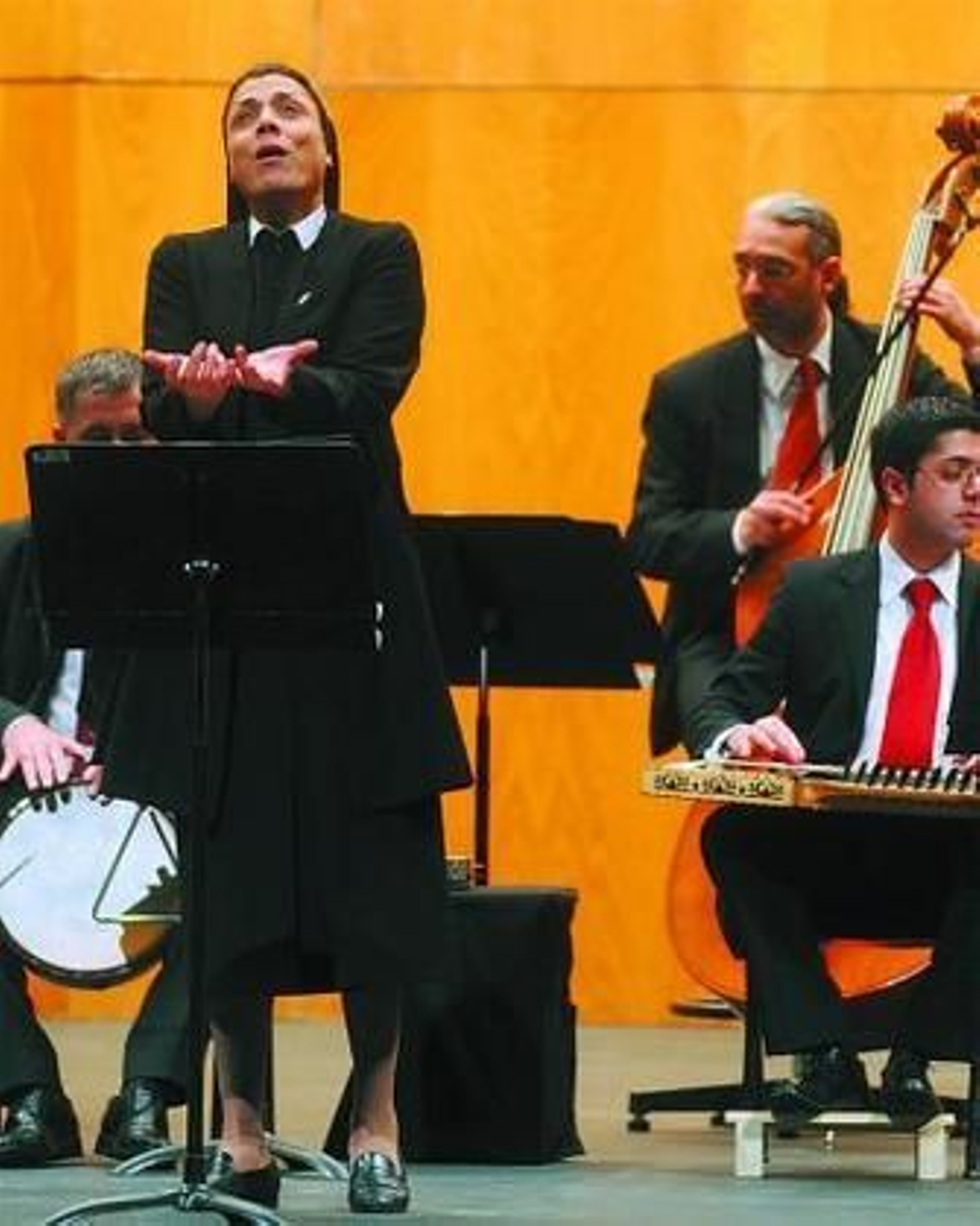 Un momento de la actuación de Marie Keyrouz.