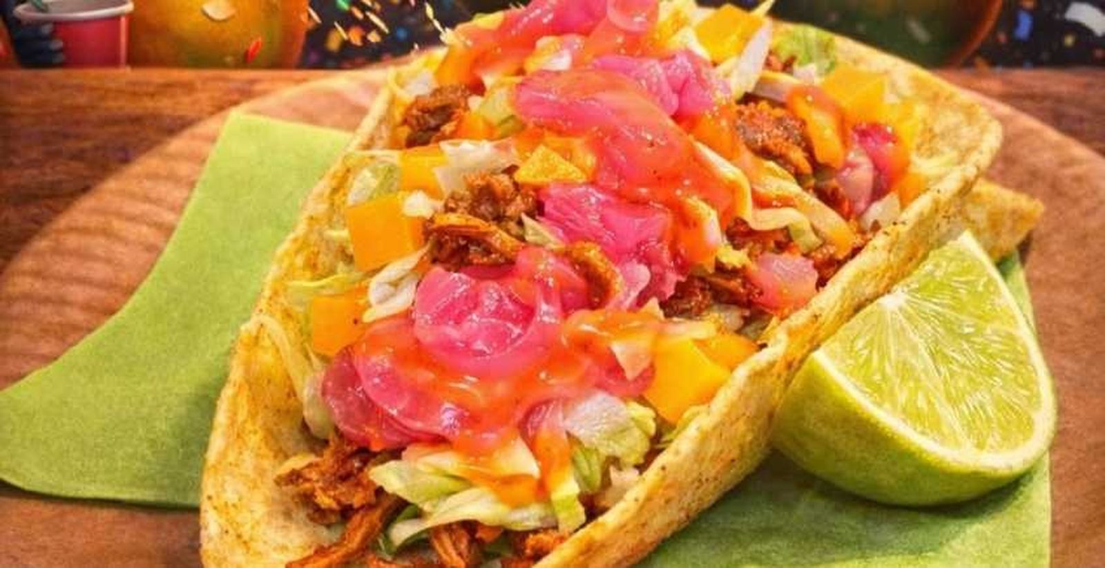 Un taco de mango del nuevo local que abre en Jerez