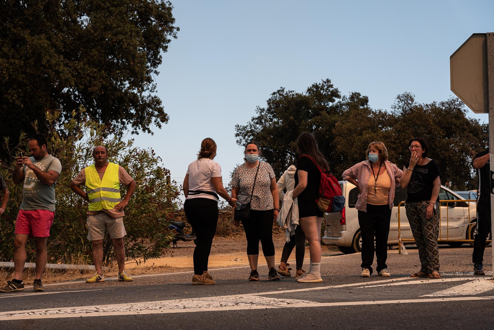 Imágenes del corte de la A-478