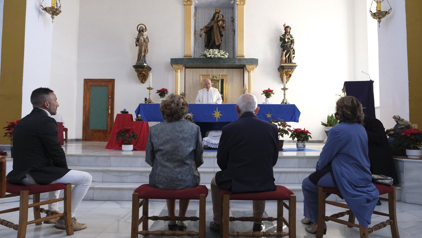 Brindis por 75 años de amor de Carmen y Roque, en imágenes
