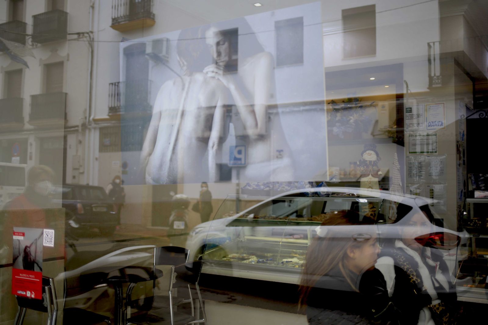 Imagen en uno de los escaparates.