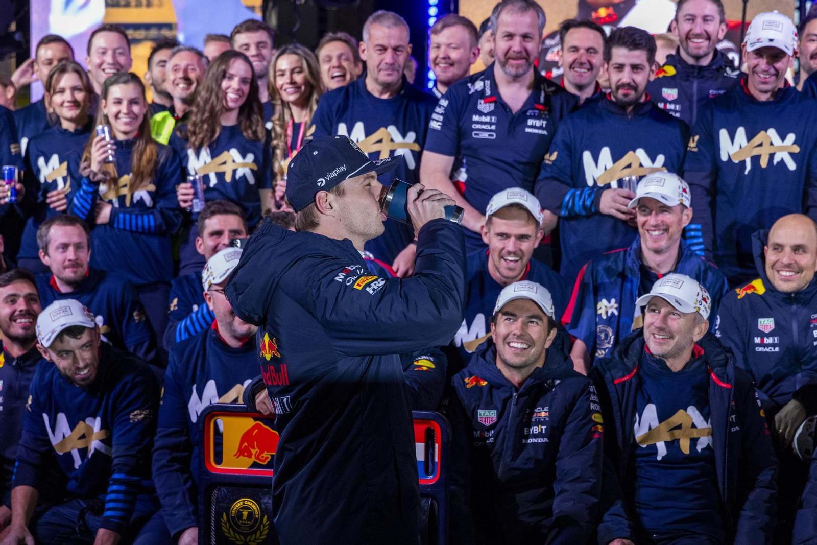 Las fotos del título mundial de Verstappen en Las Vegas