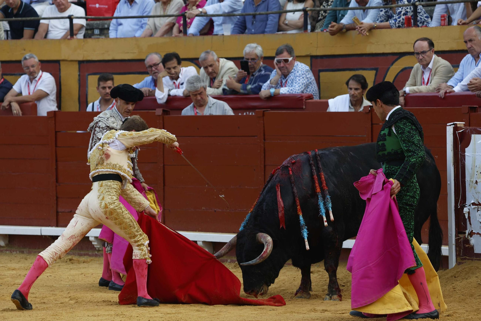 Fotos de la brava corridade La Palmosilla con Emilio de Justo, Borja Jiménez y David de Miranda