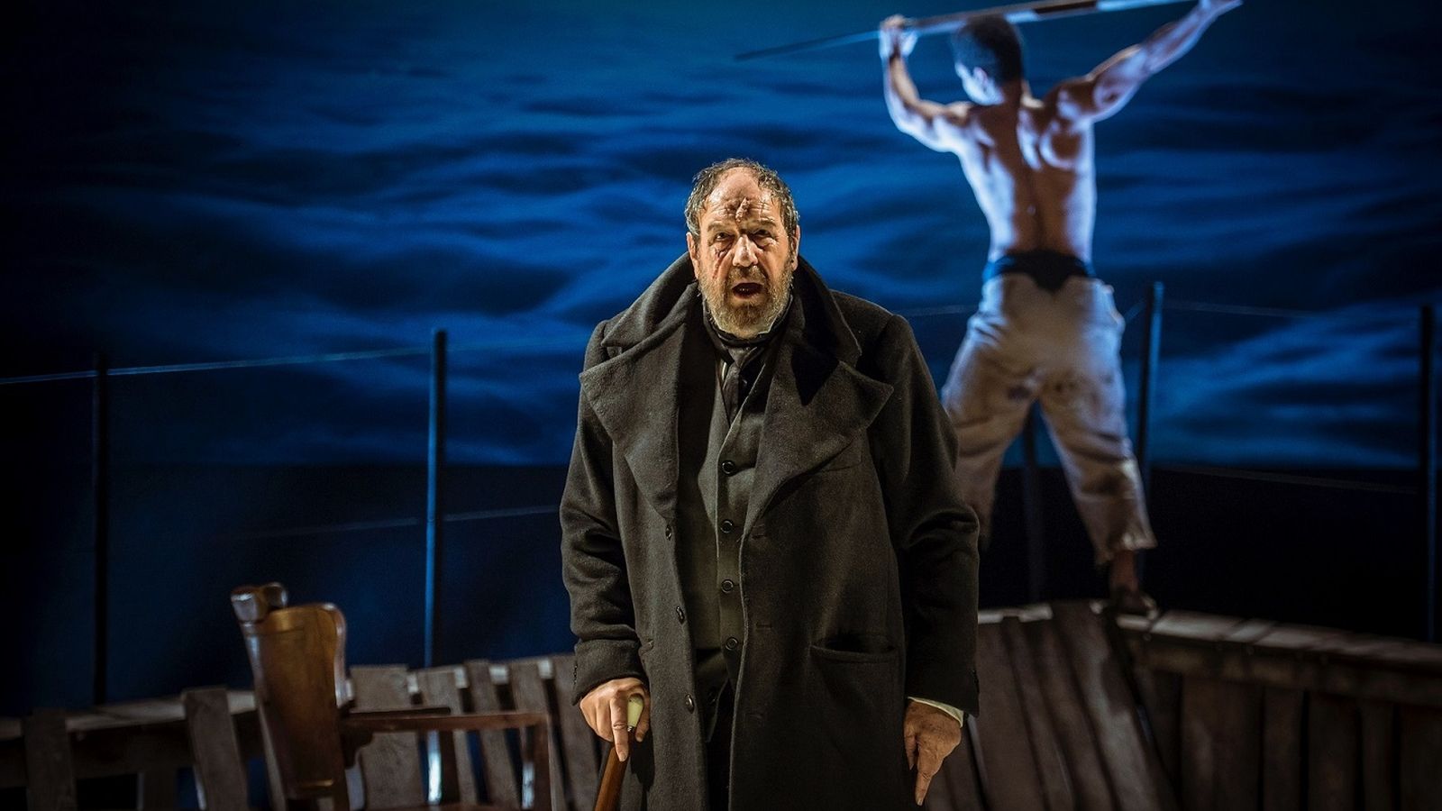 José María Pou, durante la representación de ‘Moni Dick’.